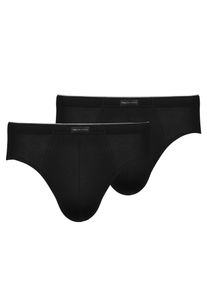 Mey Slip Dry Cotton met platte beenafsluitingen (Set van 2) heren slips maat 4 zwart