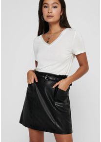 Only Imitatieleren rok ONLHEIDI FAUX LEATHER SKIRT OTW NOOS dames leren & imitatieleren rokken maat XL (42) zwart