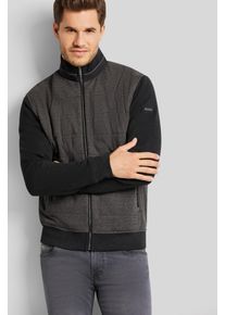 Bugatti Sweatvest in pied-de-poule patroon heren sweatvesten maat L grijs