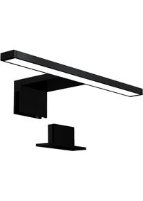 B.K.LICHT Spiegellamp BK Spiegellampe Badkamer, neutraalwitte lichtkleur, klembaar (1 stuk) spiegels & verlichting zwart