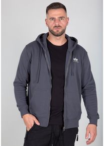 Alpha Industries Capuchonsweatvest Basic Zip Hoody SL heren sweatvesten maat S grijs