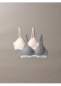 Calvin Klein Triangel-bh 2PK TRIANGLE (2-delig, Set van 2) meisjes bh's maat 140/146 roze