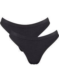 Sloggi Tanga GO Sense Modalmix, naadloos, platte zoom, elastisch, zacht (Set van 2) dames slips maat M zwart