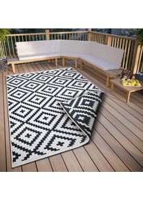 my home Vloerkleed Ronda tweezijdig te gebruiken kleed Sisal-look, platweefsel, in- en outdoor, geometrisch boho design moderne vloerkleden maat 2