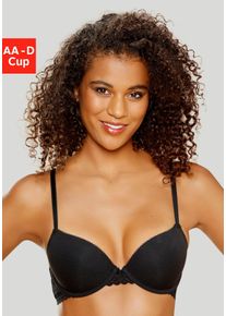 Lascana Bh met steuncups gemaakt van biologisch katoen dames voorgevormde bh's maat C zwart