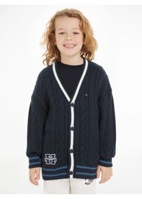 Tommy Hilfiger Vest H VEST TRUI Kinderen tot 16 jaar met logopatch jongens vesten maat 3 (98) blauw