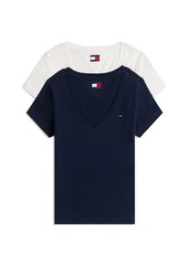 Tommy Jeans T-shirt TJW 2PACK V-NECK TEE (set, 2-delig, 2 stuks) dames t-shirts maat M (38) multicolor
