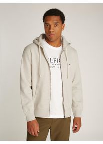 Tommy Hilfiger Capuchonsweatvest ESSENTIAL FLEECE ZIP THROUGH heren sweatvesten maat L bruin