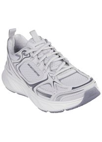 Skechers Sneakers EDGERIDE-SILVER ECLIPSE Retro sneaker, veterschoen, sportschoen met metallic versieringen dames schoenen maat 36 grijs