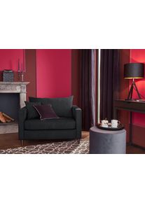 Home Affaire Loveseat Renesse los kussen, opstaande naad aan zitkussen (set) fauteuils maat Luxe-microvezel ALTARA NUBUCK® zwart