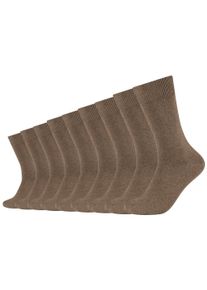 Camano Sokken Comfort met versterkte hiel- en teengebied (set, 9 paar) jongens sokken maat 39-42 bruin