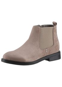 Aniston SHOES Chelsea-boots ankle boot, block heel, with wide stretch - new collection dames chelsea boots maat 37 beige