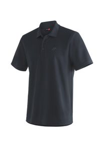 Maier Sports Functioneel shirt Ulrich Heren poloshirt, korte mouw vrijetijdsshirt met overhemdkraag, regular fit heren t-shirts maat M zwart