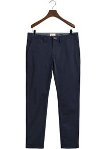 Gant Chino SLIM TWILL CHINOS met gevoerde zijzakken heren chino's maat 40 blauw