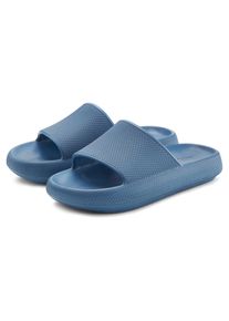 Venice Beach Badslippers Pantolette, mule, sandaal, open schoen, badschoen VEGAN dames badslippers maat 36 blauw