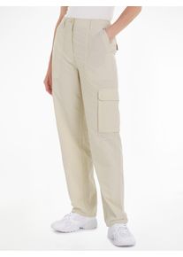Tommy Jeans Cargobroek TJW HARPER HR CARGO PANT met grote opgestikte zakken dames cargo broeken maat 25 beige