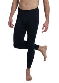 Bugatti Lange onderbroek BUGA lange broek nauwsluitend, basic, verwarmend, met logo, katoenmix (-) heren lange onderbroeken maat 7 (XL) zwart