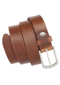 Bernd Götz BERND GÖTZ Leren riem met expressief generfde oppervlakken heren riemen maat 100 bruin