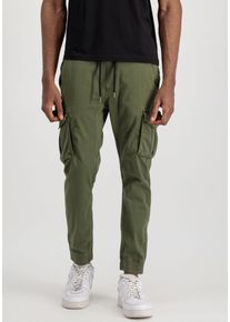 Alpha Industries Cargobroek Cotton Twill Jogger heren cargobroeken maat L groen