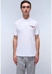 Napapijri Poloshirt E-AYLMER Met een ronde hals heren poloshirts maat M wit