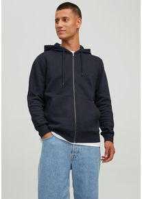 Jack & Jones Jack & Jones Capuchonsweatvest JJESTAR Basic Hoodie, steekzakken en aangename materiaalmix heren sweatvesten maat XS zwart
