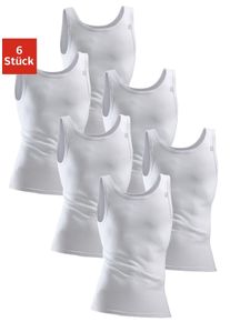 CLIPPER EXCLUSIVe Hemd in fijnribkwaliteit (6 stuks) heren onderhemden maat 5 wit