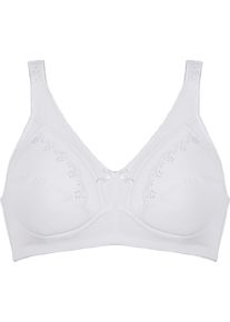 Naturana Beugelloze-bh Soft Cup vrouwelijk, comfortabel, elastisch, brede bandjes, zonder beugel dames bh's zonder beugel maat D wit
