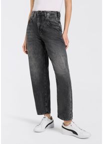 Herrlicher 5-pocket jeans Brooke Denim Black met figuurnaden, in 7/8-lengte dames jeans maat 32 zwart