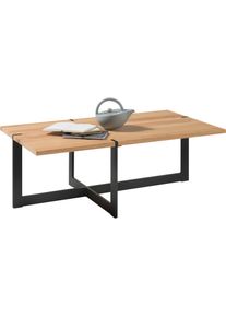 Stolkom Salontafel Tiago Massief eikenhout, tafel FSC-gecertificeerd salontafels bruin
