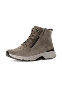 Gabor Rollingsoft Sneakers met sleehak , plateau, veterschoenen, kofmort schoen met uitneembaar voetbed dames sleehak sneakers maat 35 bruin