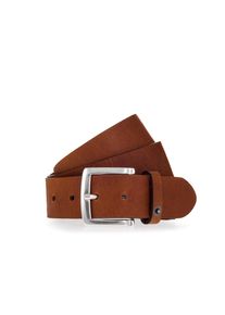Mustang Leren riem Met drukknop-applicatie op de lus, 4 cm (1 stuk) heren riemen maat 100 bruin