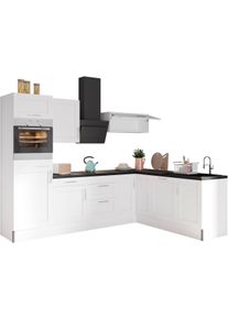 Kochstation Keuken KS-Ahus 200 x 270 cm breed, optioneel met elektrische apparaten, soft close functie keukenkast series maat - wit
