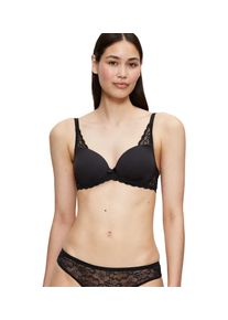 Triumph Beugel-bh Amourette Spotlight WHP X bloemenkant design, lichte vulling, vormende beugels dames beugel bh's maat E zwart