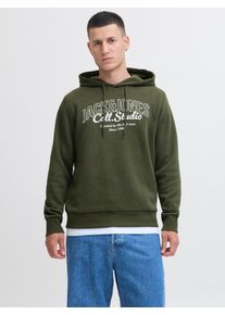 Jack & Jones Jack & Jones Hoodie JJMAKOTO SWEAT HOOD heren hoodies maat M groen