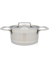Kr&uuml;ger Kr&uuml;ger Braadpan Kreta met roestvrijstalen deksel, geschikt voor inductiekookplaten (2-delig) braadpannen zilver(kleur)