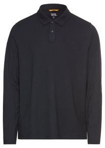 Camel Active Poloshirt met lange mouwen met geborduurd logo heren lange mouwen maat M blauw