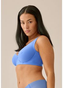 Naturana Beugel-bh Back Smoother zonder beugel, onzichtbaar, comfortabel, elastisch, naadloze snit (1-delig) dames beugel bh's maat C blauw