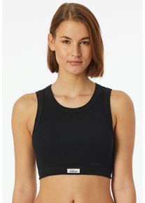 Schiesser Bustier Revival collectie Breedte afwerkingen aan de decolleté en armsgat dames bustiertops maat 38 zwart