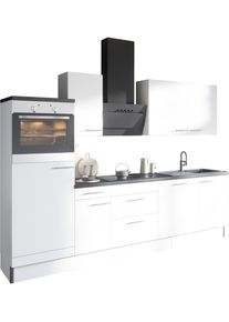 Optifit Keuken Klara Breedte 270 cm, optioneel met elektrische apparaten keukenkast series maat - wit