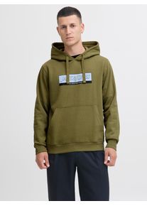 Jack & Jones Jack & Jones Hoodie JORINWOOD BLOCK BRANDING SWEAT HOOD heren hoodies maat M groen