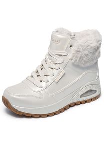 Skechers Winterlaarzen UNO RUGGED - GALACTIC HEIGHTS Veterboots, sneaker met sleehak dames winterlaarsjes maat 38 wit
