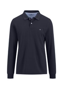 Fynch-Hatton Shirt met lange mouwen met geborduurd logo heren longsleeves maat S blauw