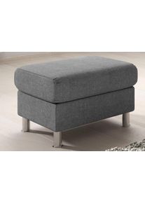 Trendmanufaktur Hocker Rondo II tijdloos en comfortabel naar keuze met comfortabele binnenvering, vrij plaatsbaar hockers maat Fijne structuurstof