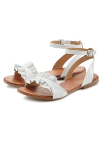 Lascana Sandalen Zomerschoen Sandaal, zomerschoen, open schoen van leer dames sportieve sandalen maat 35 wit