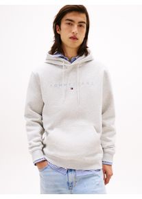 Tommy Jeans Hoodie TJM REG LINEAR LOGO HOODIE EXT heren sweaters maat S grijs