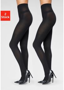 Vivance Panty Waterafstotend en vuilwerend (2 stuks) dames panty's & leggings maat S (32/34) zwart