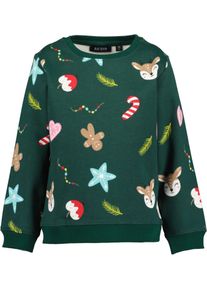 Blue Seven Sweatshirt met kerstachtige motieven meisjes sweatshirts maat 116 groen