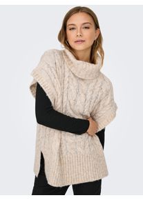 Only Gebreide trui ONLIDA LIFE SL ROLLNECK VEST CC KNT dames truien maat M beige