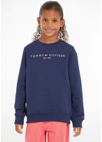 Tommy Hilfiger Sweatshirt ESSENTIAL SWEATSHIRT voor jongens en meisjes jongens sweatshirts maat 14/164 blauw
