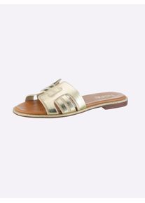 Heine Slippers dames sandalen maat 38 goud(kleur)